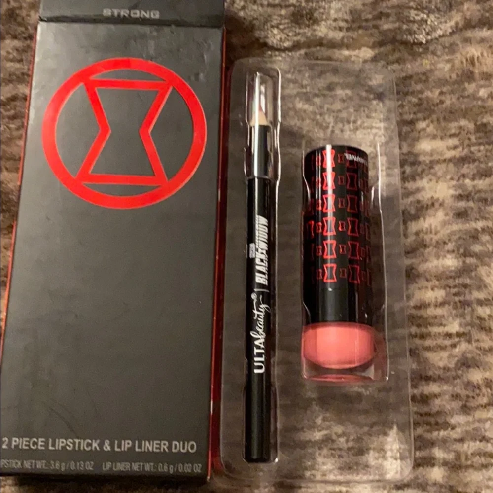 Marvel MCU Avengers Cosplay Black Widow 2 Piece Lipstick & Lip Liner Ulta‎